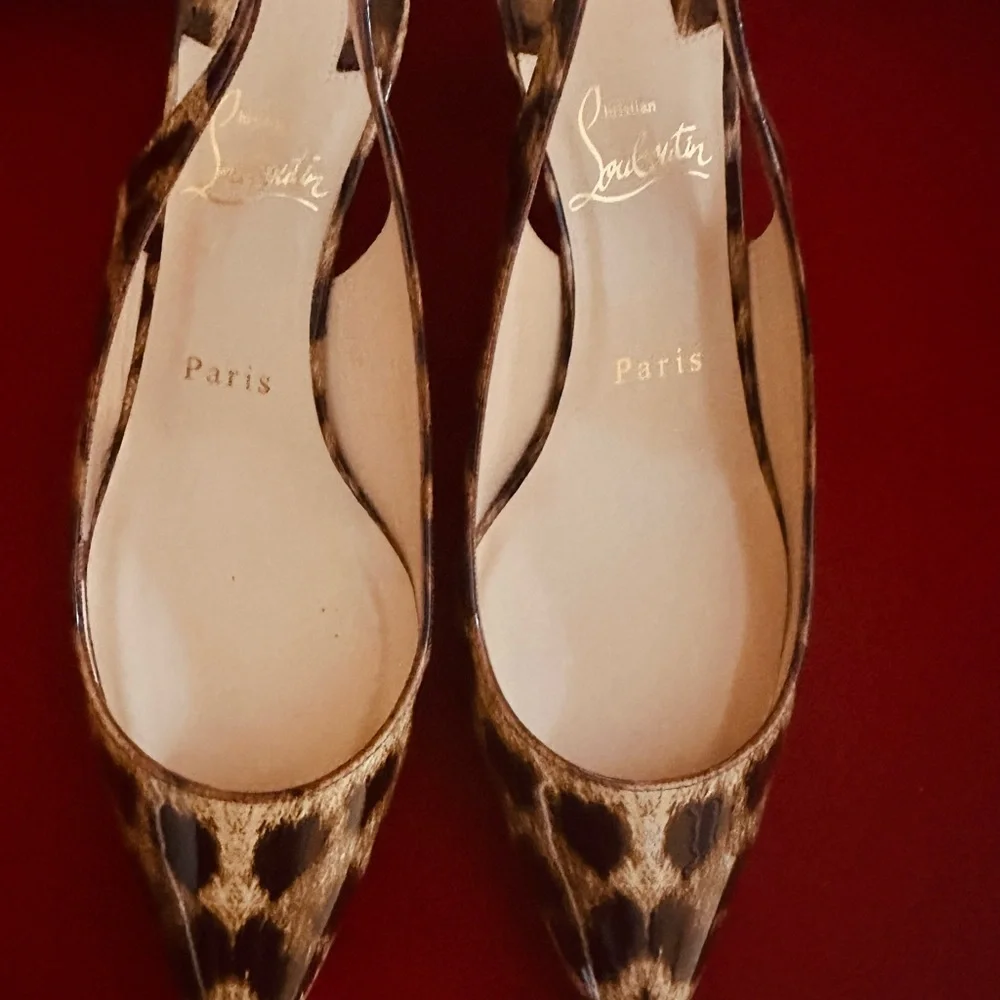 Christian Louboutin Leopard Print Heels - Picture 7 of 8
